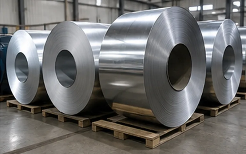 Stainless Steel Coils stock photo
