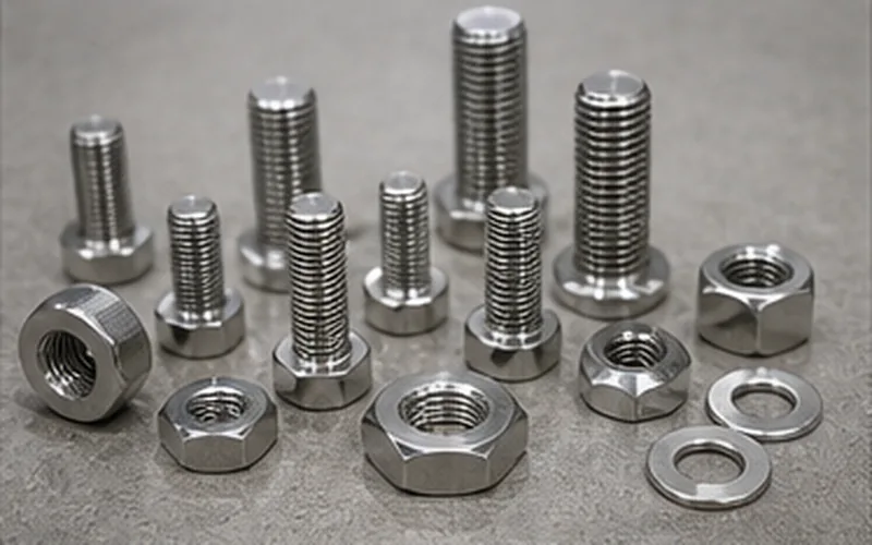 Stainless Steel Fasteners stock photo