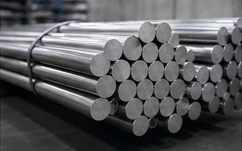 Stainless Steel Rods stock photo