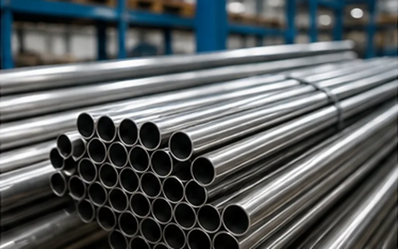 Stainless Steel Tubes stock photo